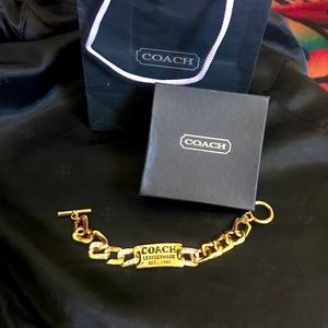 New Never Worn Gold Coach Bracelet